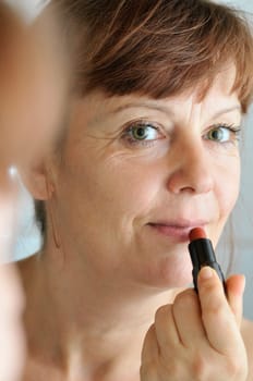 woman with lipstick