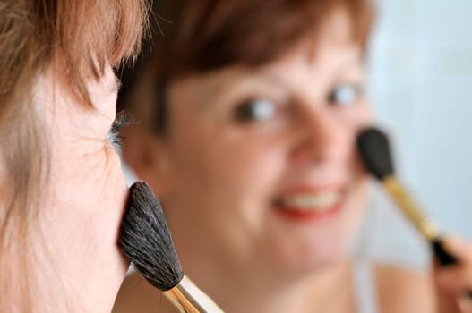 brush at the nose