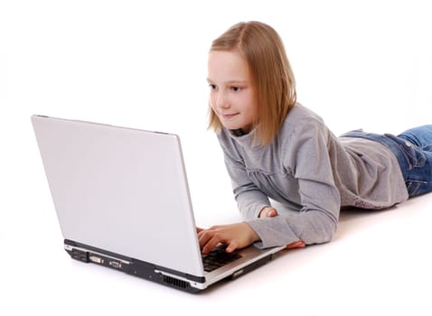 Girl with laptop
