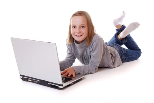 Girl with laptop