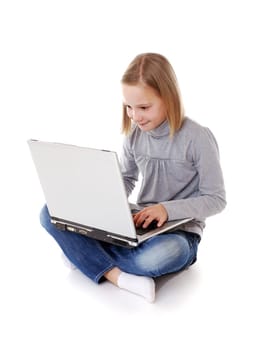 Girl with laptop