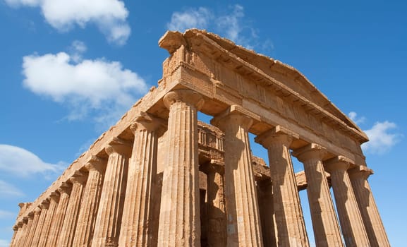 At the Concordia Temple in Sicily
