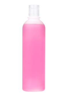 Plastic bottle with soap or shampoo
