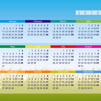 Landscape calendar