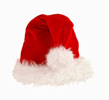 santa claus cap on white