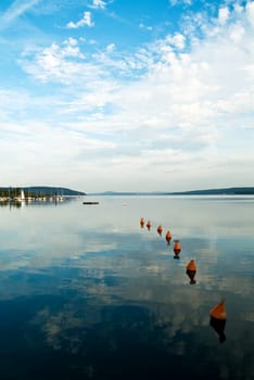 Quiet Altmühlsee in Franconia