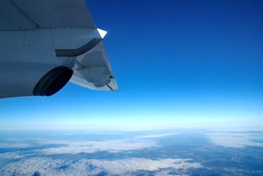 above the clouds
