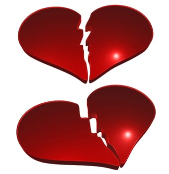 Abstract - Broken Heart - 3D