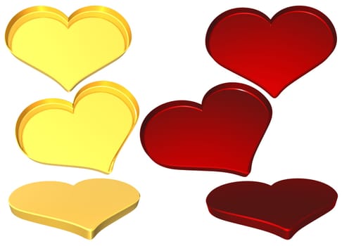 Abstract - Heart Set - 3D