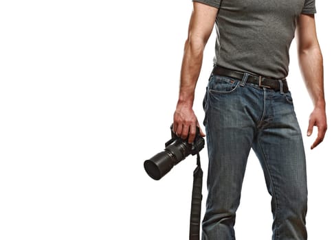caucasian photographer