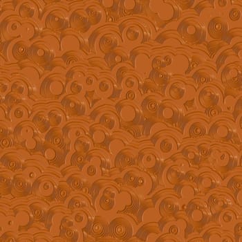 brown glossy retro ring pattern