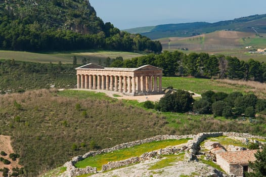 The Temple of Segesta in Sicily