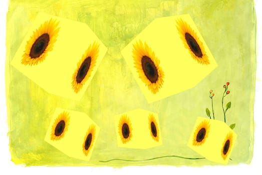 Sunflower Postcard