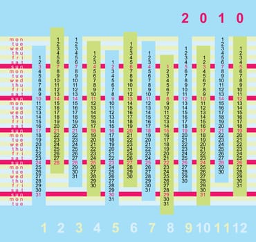 Fresh calendar for 2010