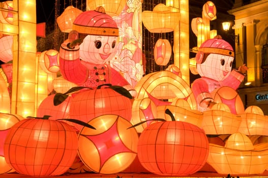 Paper made artwork for celebrating Chinese Lunar