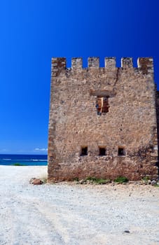 Frangocastello castle. Crete, Greece.