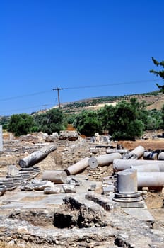 Archaeological site of Gortyn, Crete.