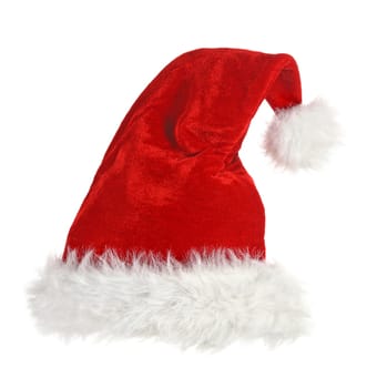 santa claus cap on white