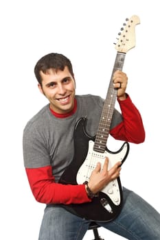Portrait of a man with guitar