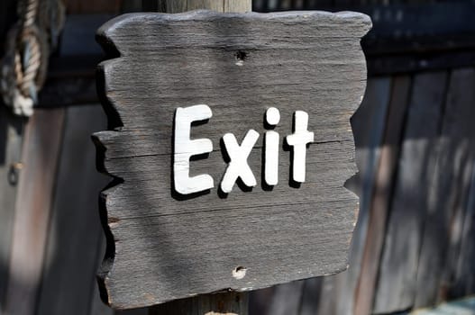 Exit sign