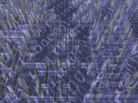 Cyberspace - 3D rendering