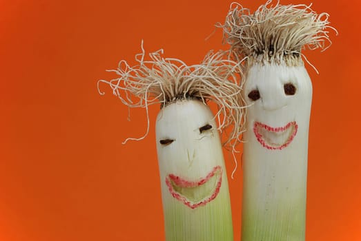 Leek heads