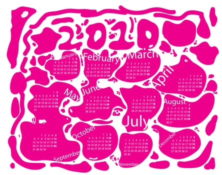 Artistic calendar for 2010