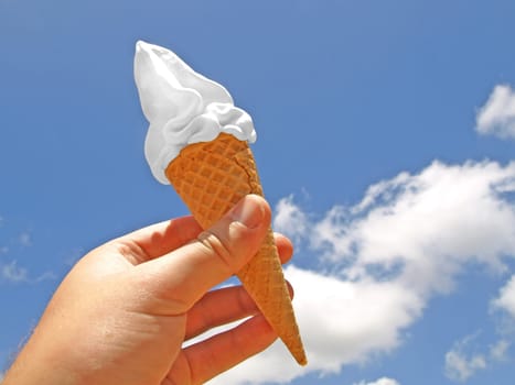 Waffle ice cream