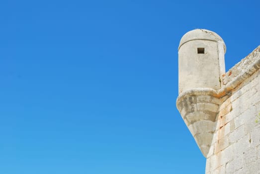Ancient architecture detail of a castle