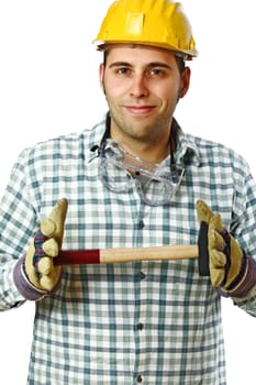 manaul worker with hammer
