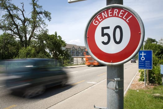 High-speed drivers in built-up areas