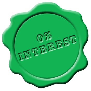 Wax Seal 0 percent interest