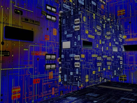 Abstract - Motherboard - 3D