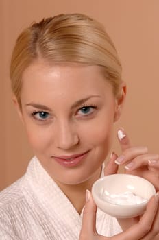 woman cream