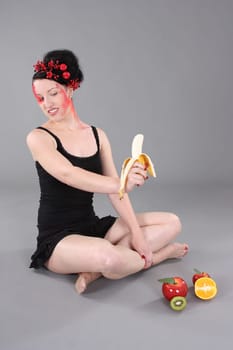 disgusted by the banana