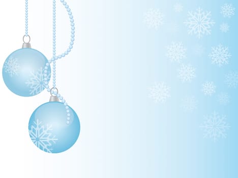 Christmas ball with snowflakes