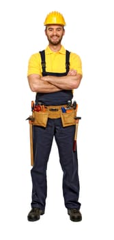 young caucasian confident handyman