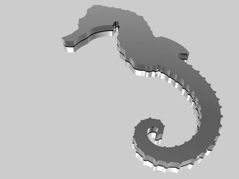 Abstract - Seahorse Hippocampus - 3D