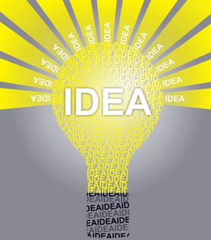 IDEA typographic bulb