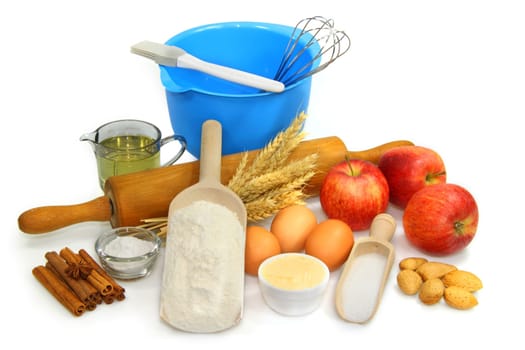 Delicious baking ingredients