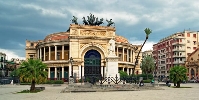 The Politeama in Palermo,Sicily
