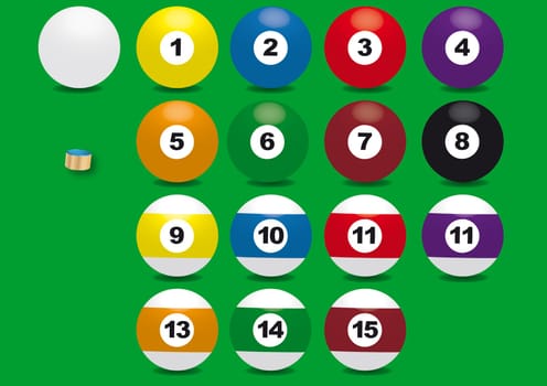 Billiard balls