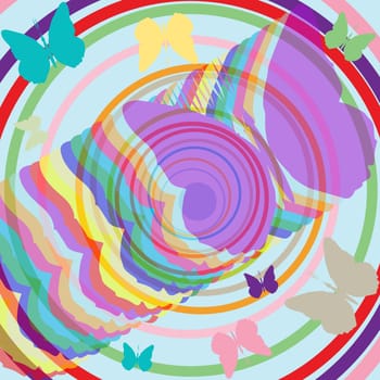 abstract butterflies
