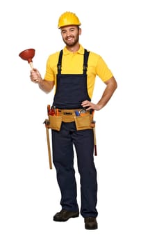 plumber ready for work