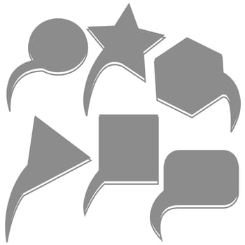 abstract text bubbles
