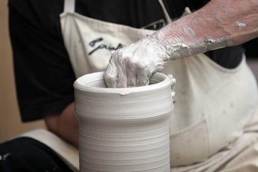 Potters at work