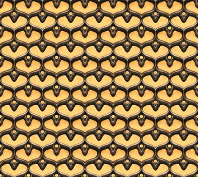 Carved oriental pattern, seamless