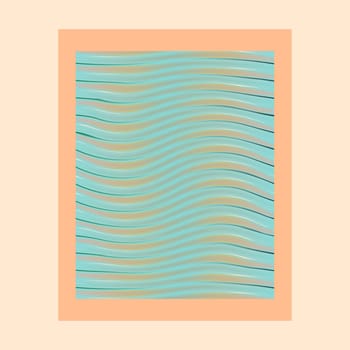 abstract waves photo frame