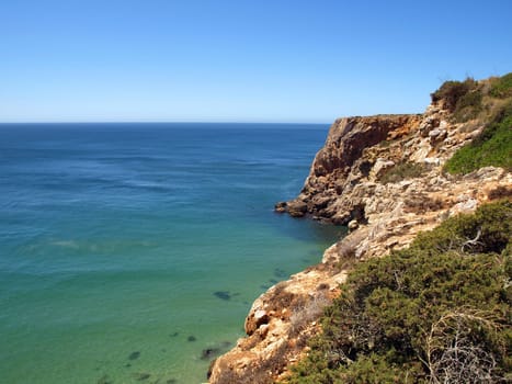 Coast near Albufeira in Portugal,Algarve