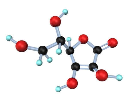 Vitamin C 3D Molecule